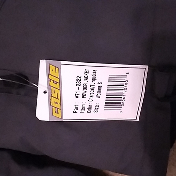 Women's NWT CastleX winter snowmobile jacket grey/bright teal size S PRICE FIRM - Picture 3 of 16